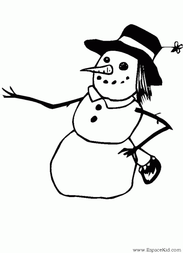 ぬりえページ: 雪だるま (キャラクター) #89244 - 無料の印刷可能なぬりえページ