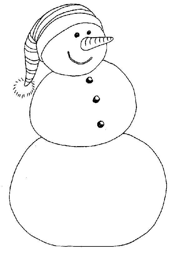 ぬりえページ: 雪だるま (キャラクター) #89254 - 無料の印刷可能なぬりえページ