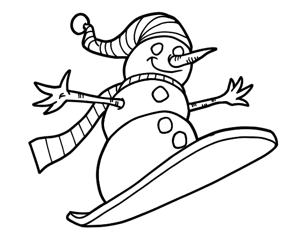 ぬりえページ: 雪だるま (キャラクター) #89262 - 無料の印刷可能なぬりえページ