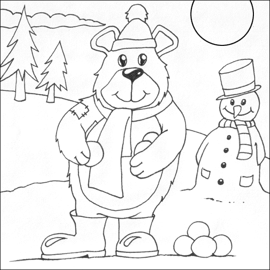 ぬりえページ: 雪だるま (キャラクター) #89324 - 無料の印刷可能なぬりえページ