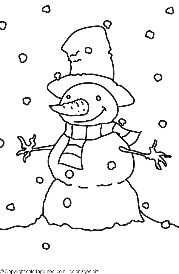 ぬりえページ: 雪だるま (キャラクター) #89346 - 無料の印刷可能なぬりえページ