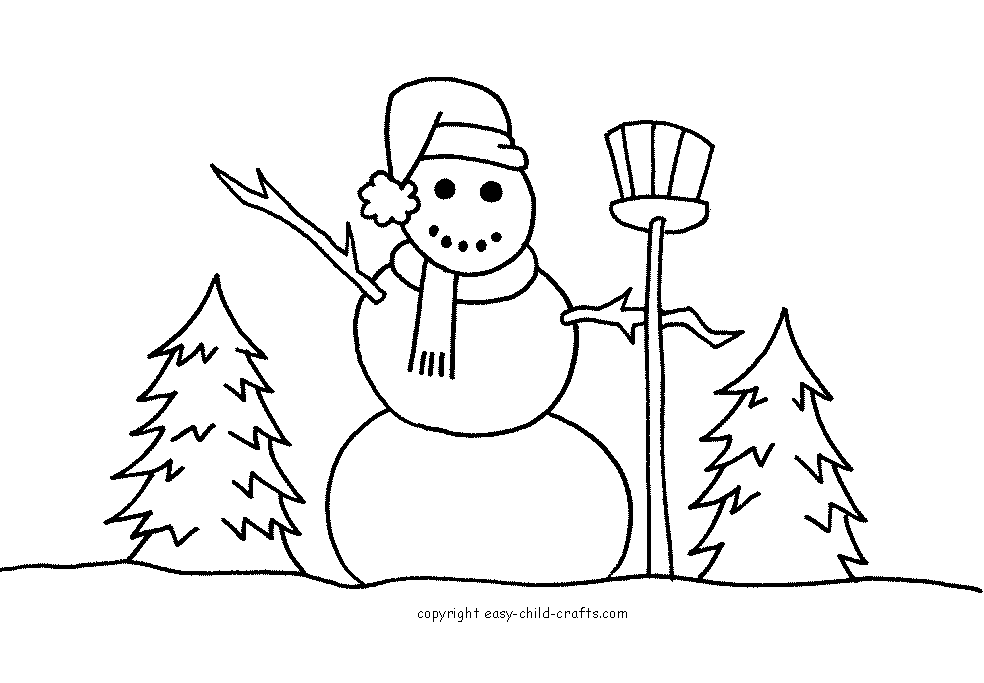 ぬりえページ: 雪だるま (キャラクター) #89349 - 無料の印刷可能なぬりえページ