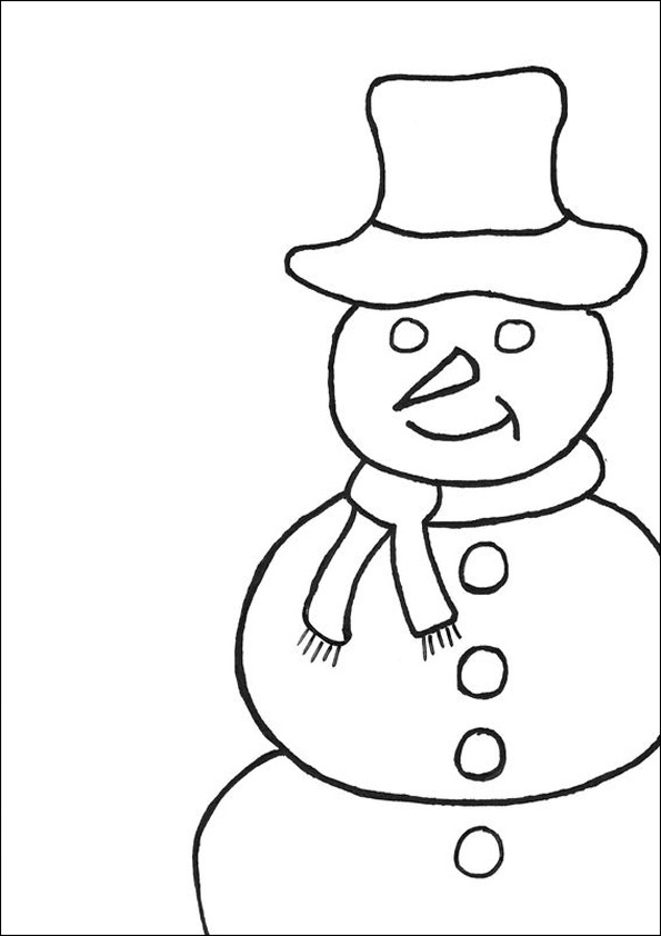 ぬりえページ: 雪だるま (キャラクター) #89354 - 無料の印刷可能なぬりえページ