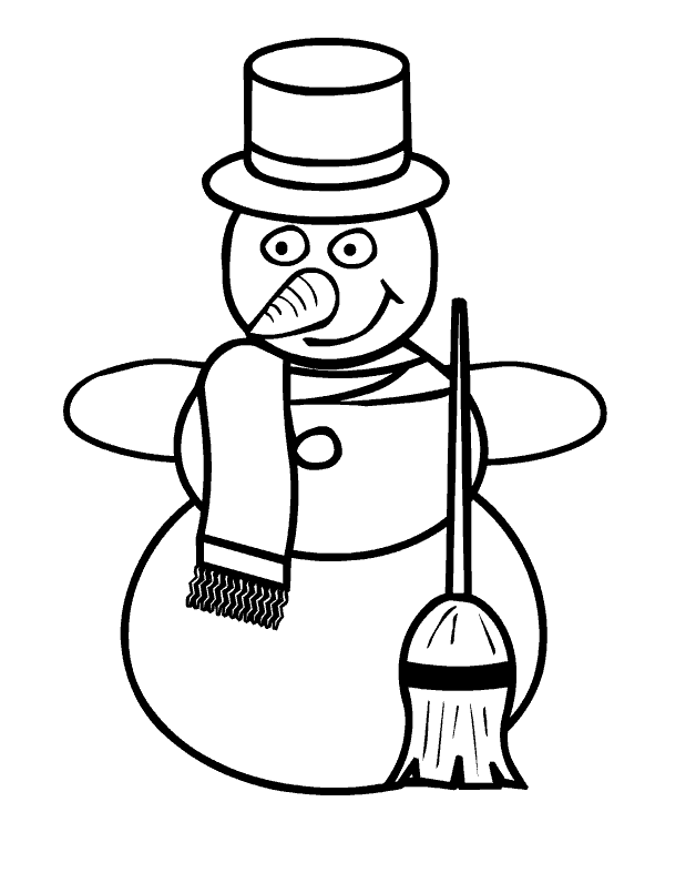 ぬりえページ: 雪だるま (キャラクター) #89362 - 無料の印刷可能なぬりえページ