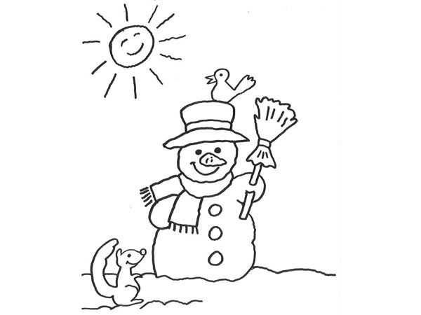 ぬりえページ: 雪だるま (キャラクター) #89369 - 無料の印刷可能なぬりえページ