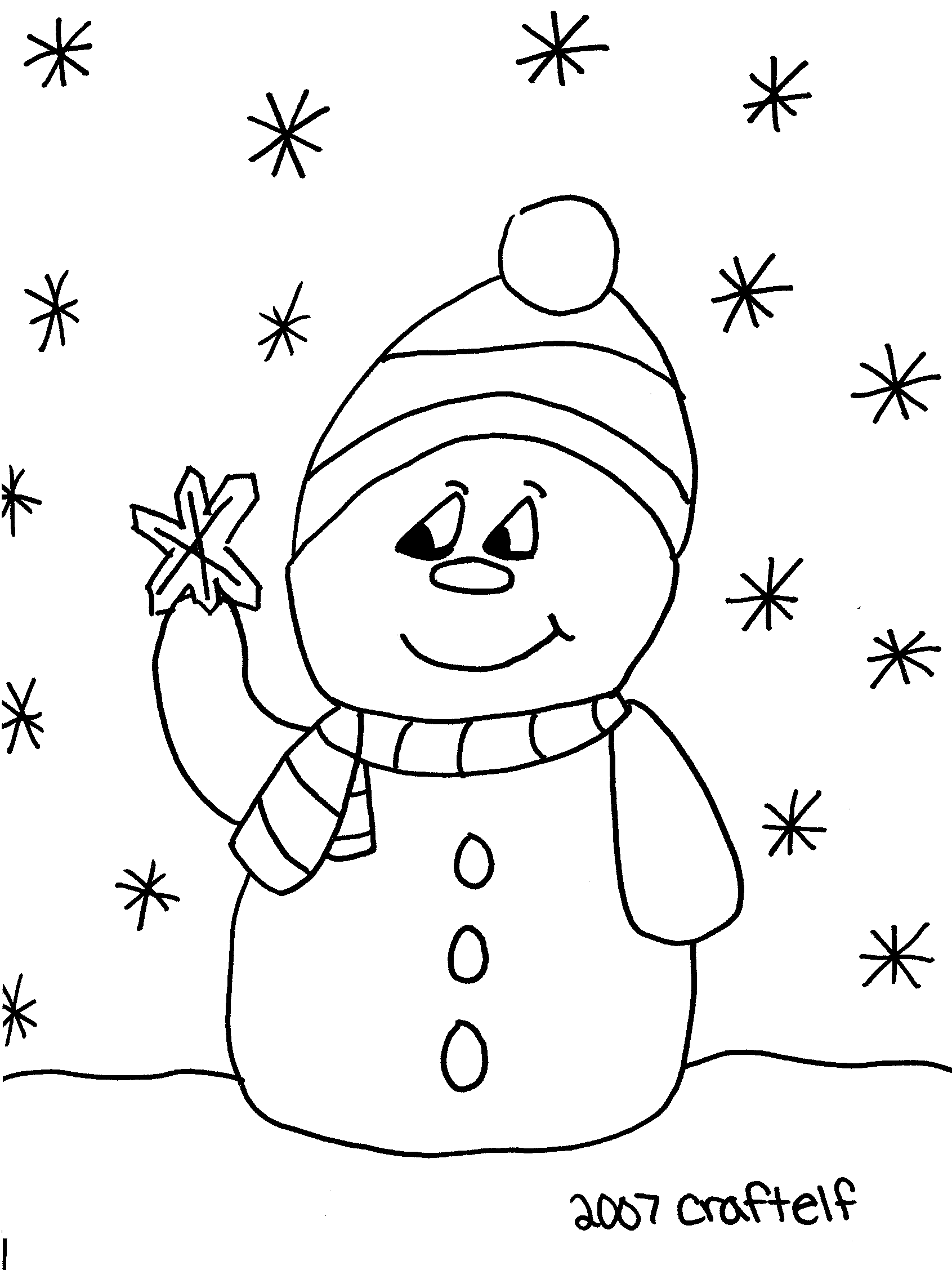 ぬりえページ: 雪だるま (キャラクター) #89479 - 無料の印刷可能なぬりえページ