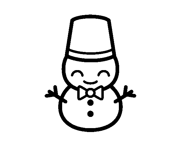 ぬりえページ: 雪だるま (キャラクター) #89489 - 無料の印刷可能なぬりえページ