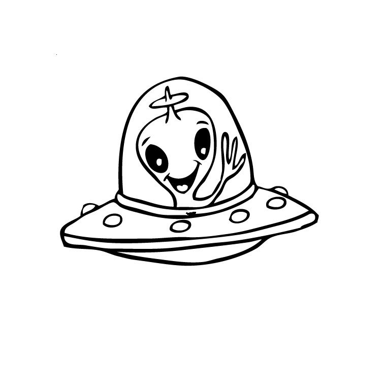 ぬりえページ: UFO (キャラクター) #103142 - 無料の印刷可能なぬりえページ