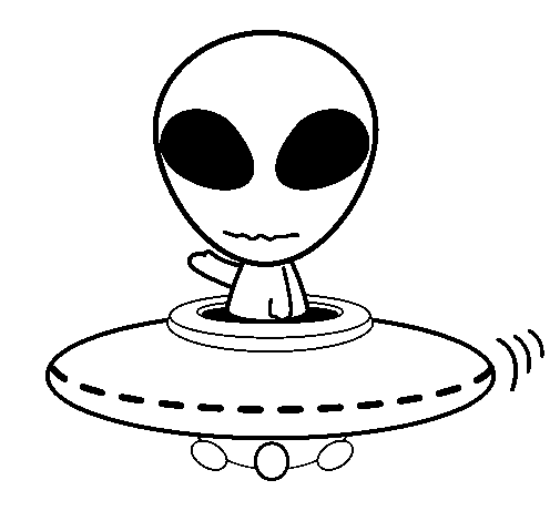 ぬりえページ: UFO (キャラクター) #103168 - 無料の印刷可能なぬりえページ
