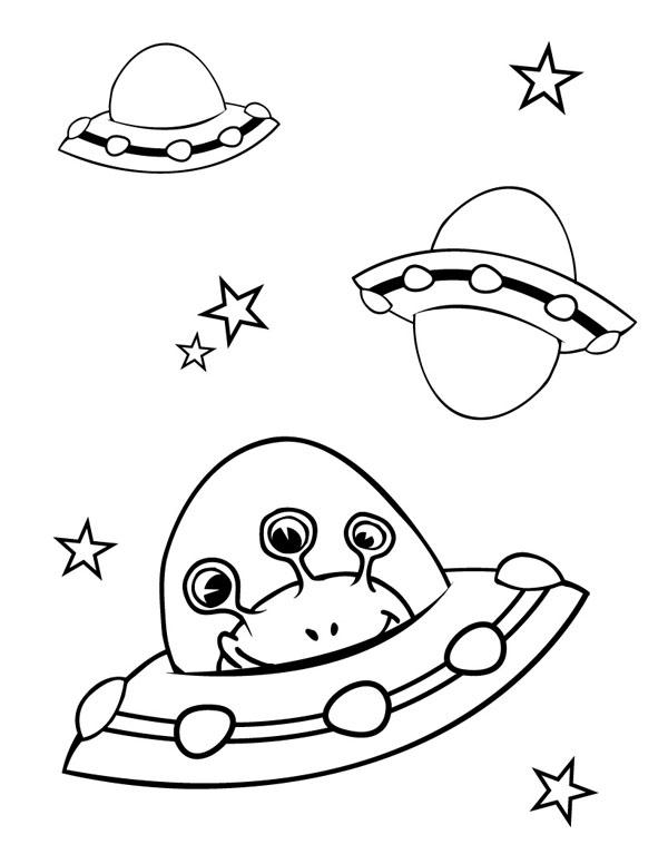 ぬりえページ: UFO (キャラクター) #103246 - 無料の印刷可能なぬりえページ
