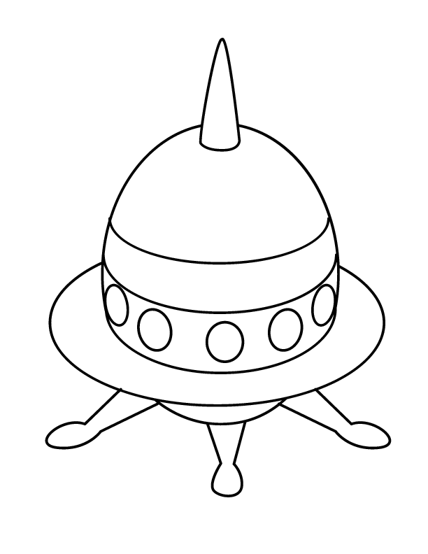 ぬりえページ: UFO (キャラクター) #103473 - 無料の印刷可能なぬりえページ