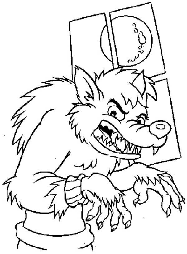 ぬりえページ: 人狼 (キャラクター) #100059 - 無料の印刷可能なぬりえページ