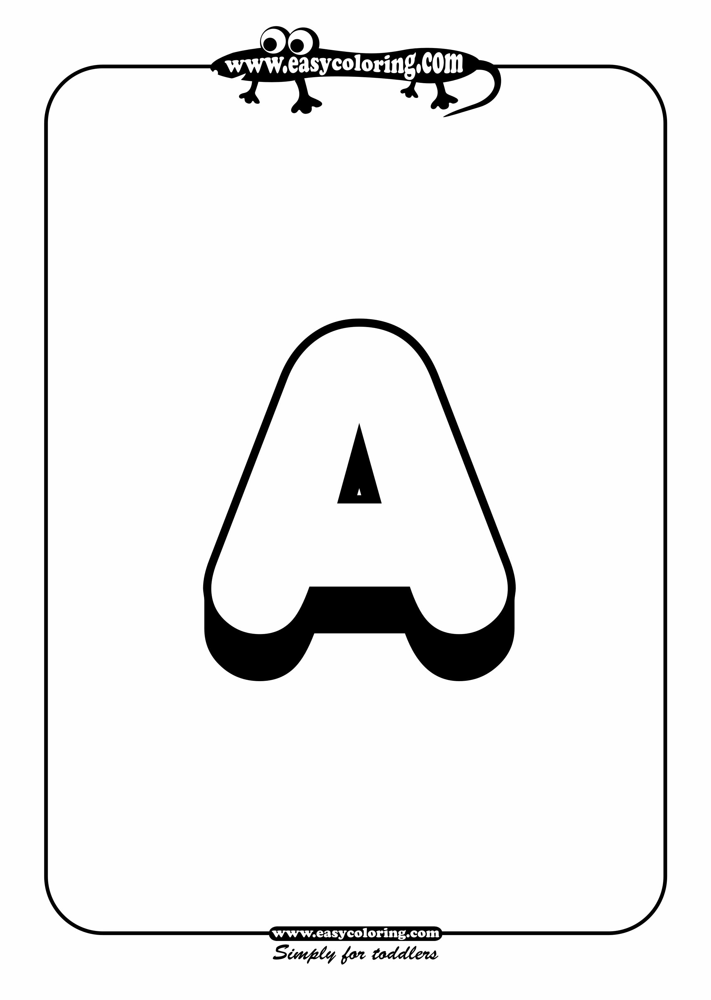 ぬりえページ: アルファベット (教育的) #125041 - 無料の印刷可能なぬりえページ