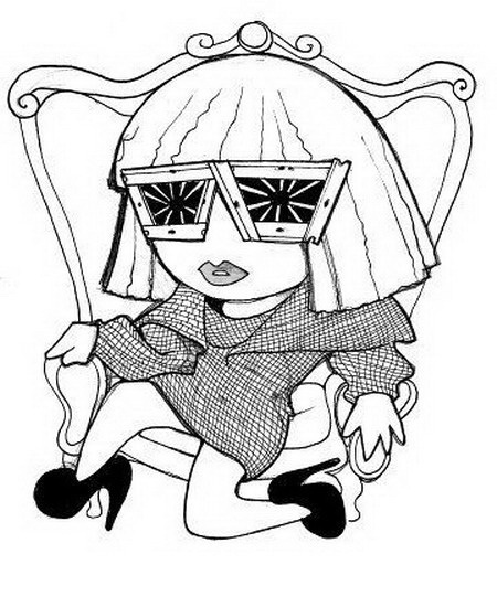ぬりえページ: Lady Gaga (有名人) #123966 - 無料の印刷可能なぬりえページ