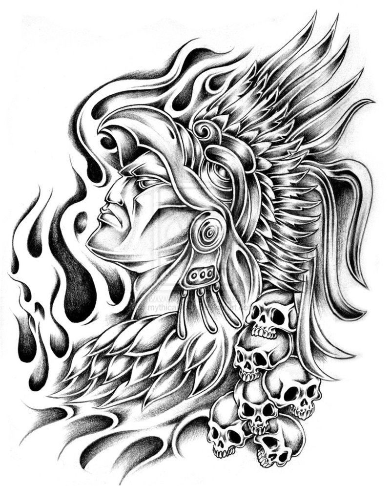 ぬりえページ: アステカ神話 (神々と女神) #111550 - 無料の印刷可能なぬりえページ