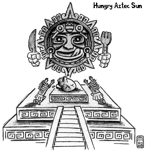 ぬりえページ: アステカ神話 (神々と女神) #111570 - 無料の印刷可能なぬりえページ