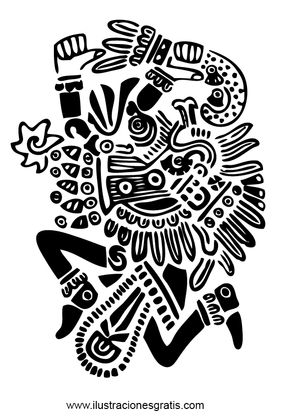 ぬりえページ: アステカ神話 (神々と女神) #111607 - 無料の印刷可能なぬりえページ