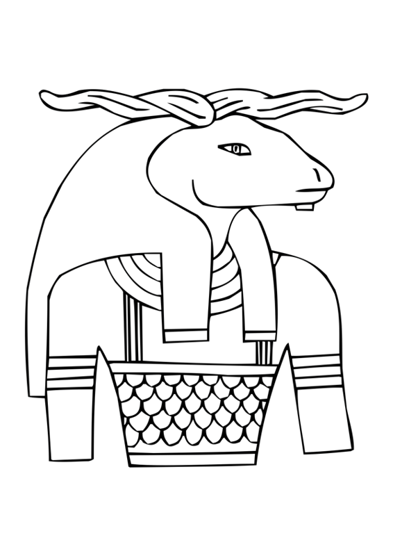 ぬりえページ: エジプト神話 (神々と女神) #111167 - 無料の印刷可能なぬりえページ