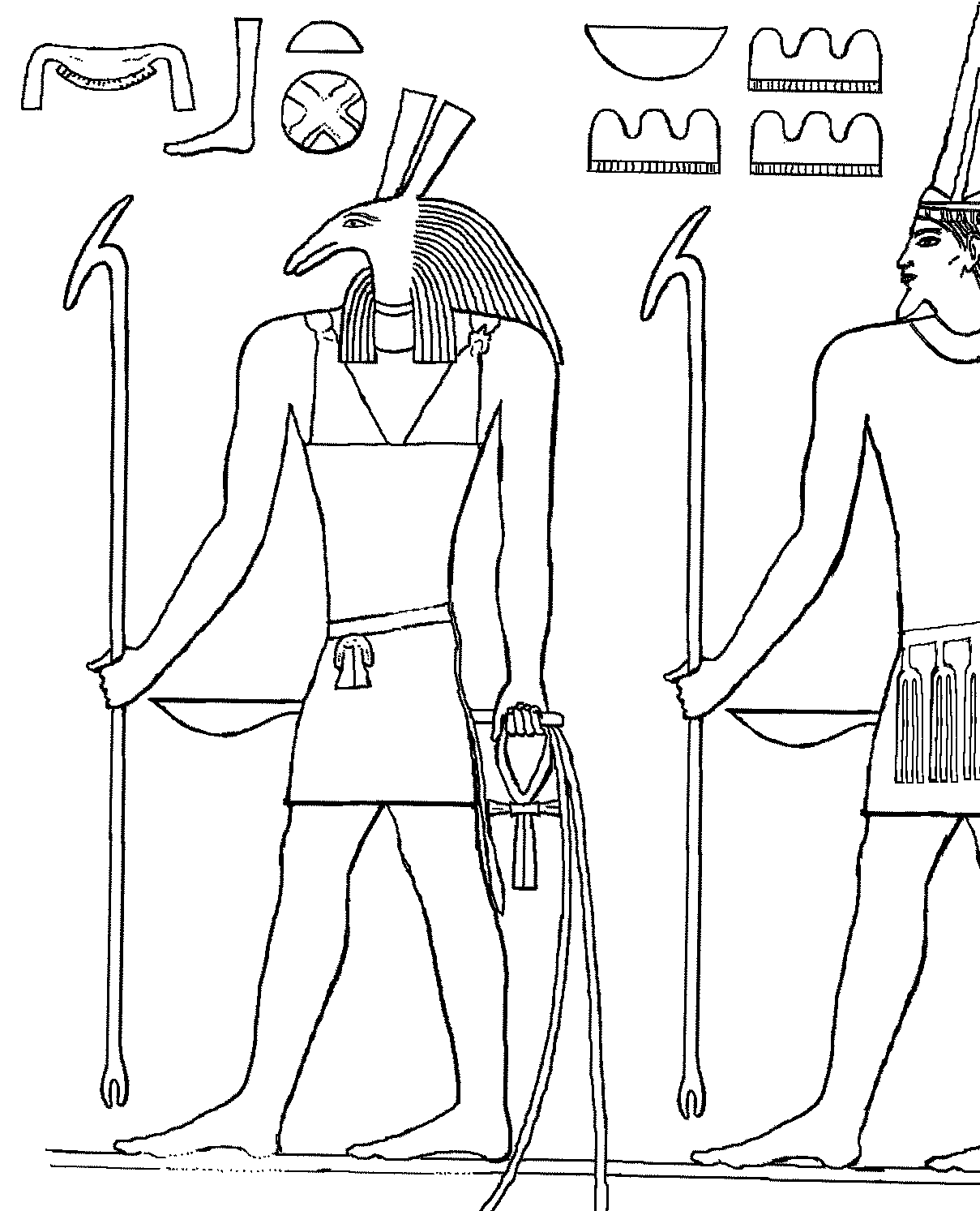 ぬりえページ: エジプト神話 (神々と女神) #111254 - 無料の印刷可能なぬりえページ