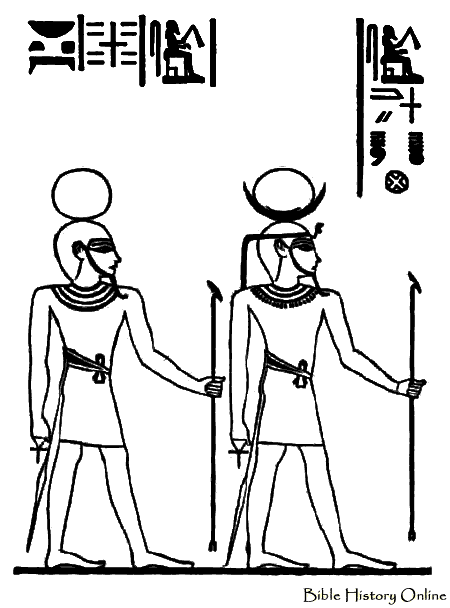 ぬりえページ: エジプト神話 (神々と女神) #111256 - 無料の印刷可能なぬりえページ