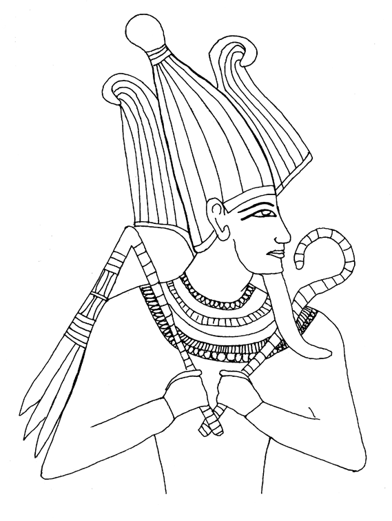ぬりえページ: エジプト神話 (神々と女神) #111325 - 無料の印刷可能なぬりえページ