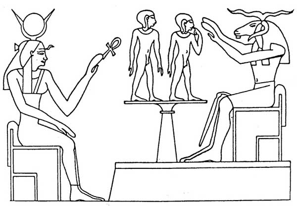 ぬりえページ: エジプト神話 (神々と女神) #111403 - 無料の印刷可能なぬりえページ