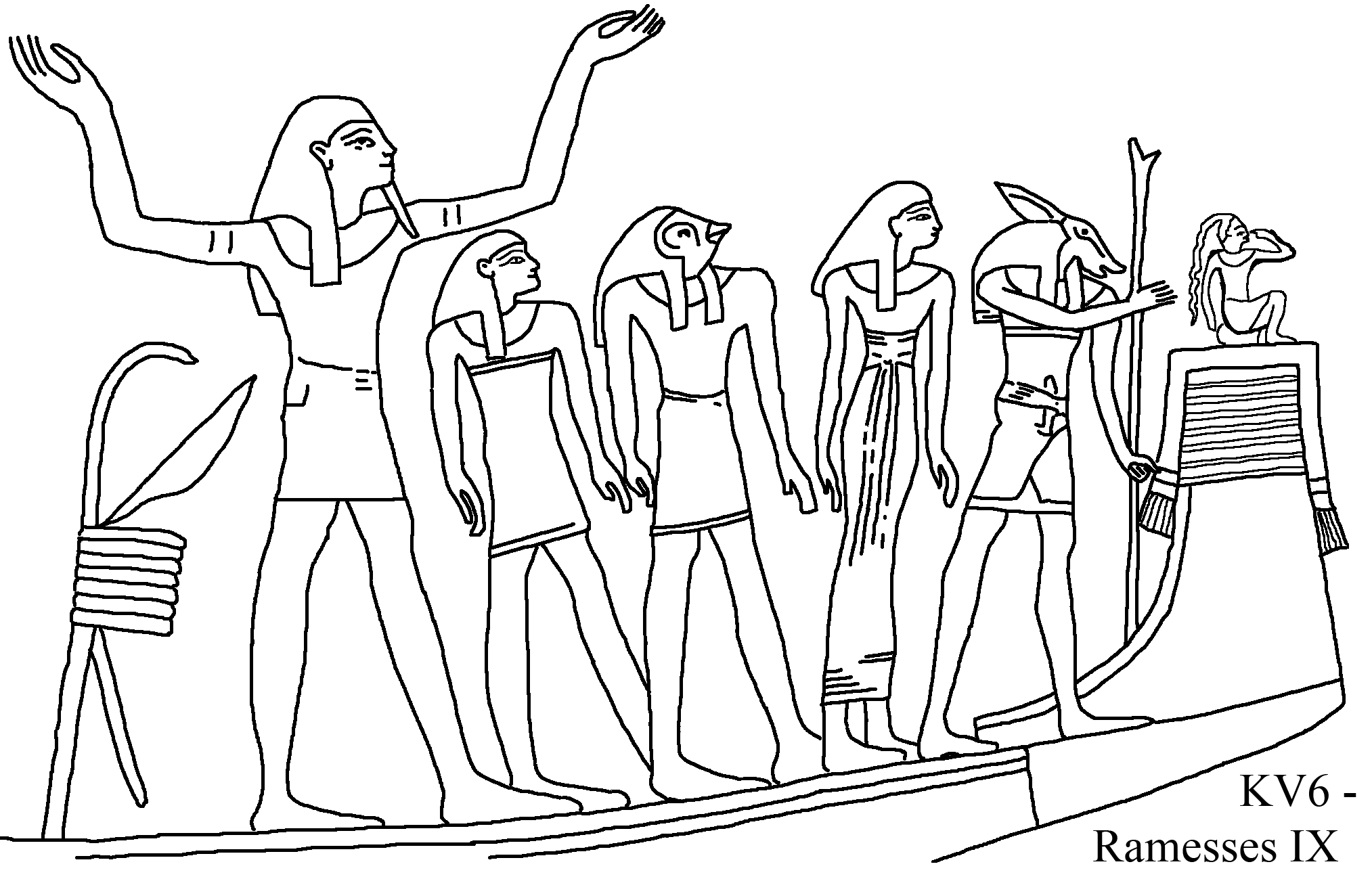 ぬりえページ: エジプト神話 (神々と女神) #111495 - 無料の印刷可能なぬりえページ