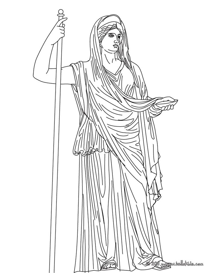 ぬりえページ: ギリシャ神話 (神々と女神) #109643 - 無料の印刷可能なぬりえページ