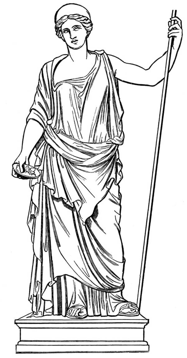 ぬりえページ: ギリシャ神話 (神々と女神) #109969 - 無料の印刷可能なぬりえページ