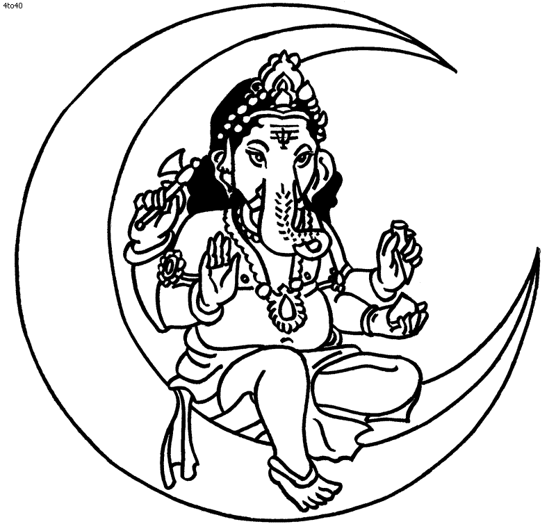 ぬりえページ: ヒンズー教の神話 (神々と女神) #109222 - 無料の印刷可能なぬりえページ
