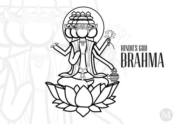 ぬりえページ: ヒンズー教の神話 (神々と女神) #109238 - 無料の印刷可能なぬりえページ