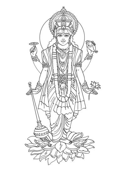 ぬりえページ: ヒンズー教の神話 (神々と女神) #109266 - 無料の印刷可能なぬりえページ