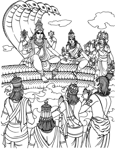 ぬりえページ: ヒンズー教の神話 (神々と女神) #109280 - 無料の印刷可能なぬりえページ