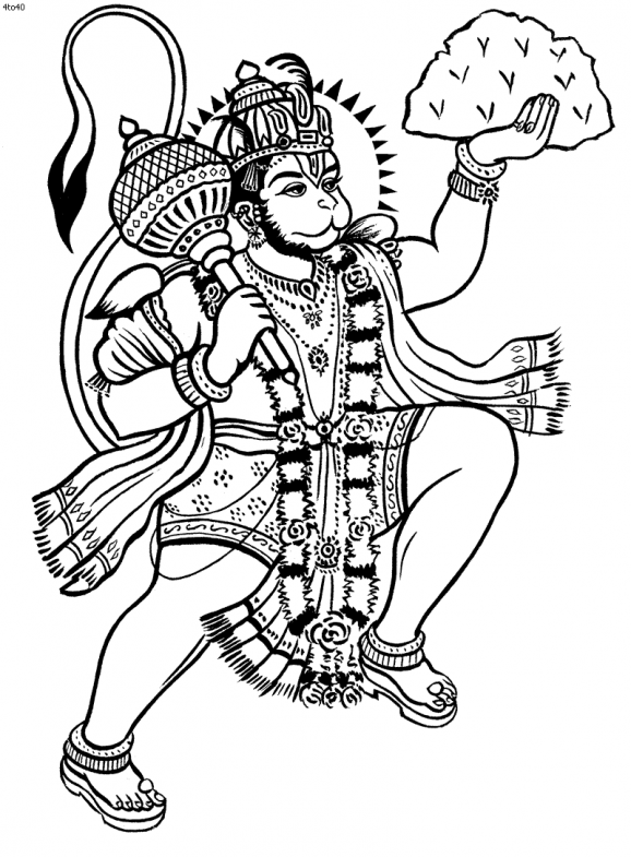 ぬりえページ: ヒンズー教の神話 (神々と女神) #109281 - 無料の印刷可能なぬりえページ