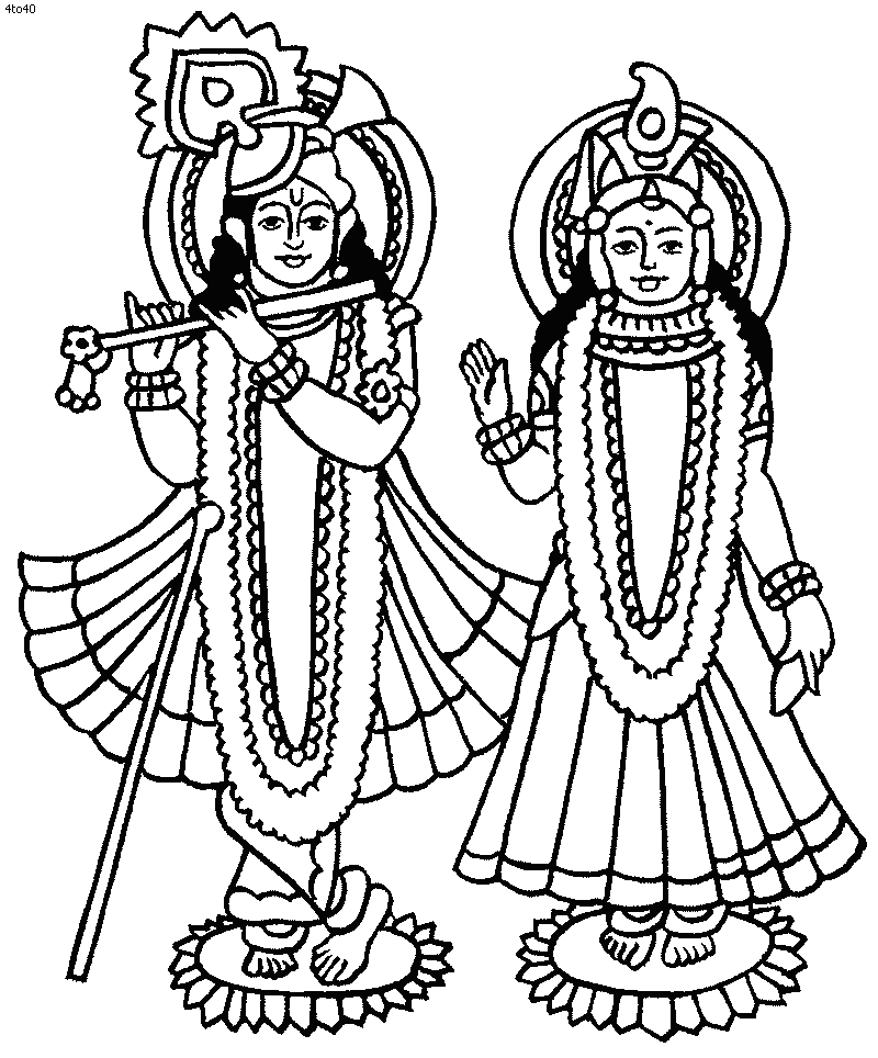 ぬりえページ: ヒンズー教の神話 (神々と女神) #109286 - 無料の印刷可能なぬりえページ