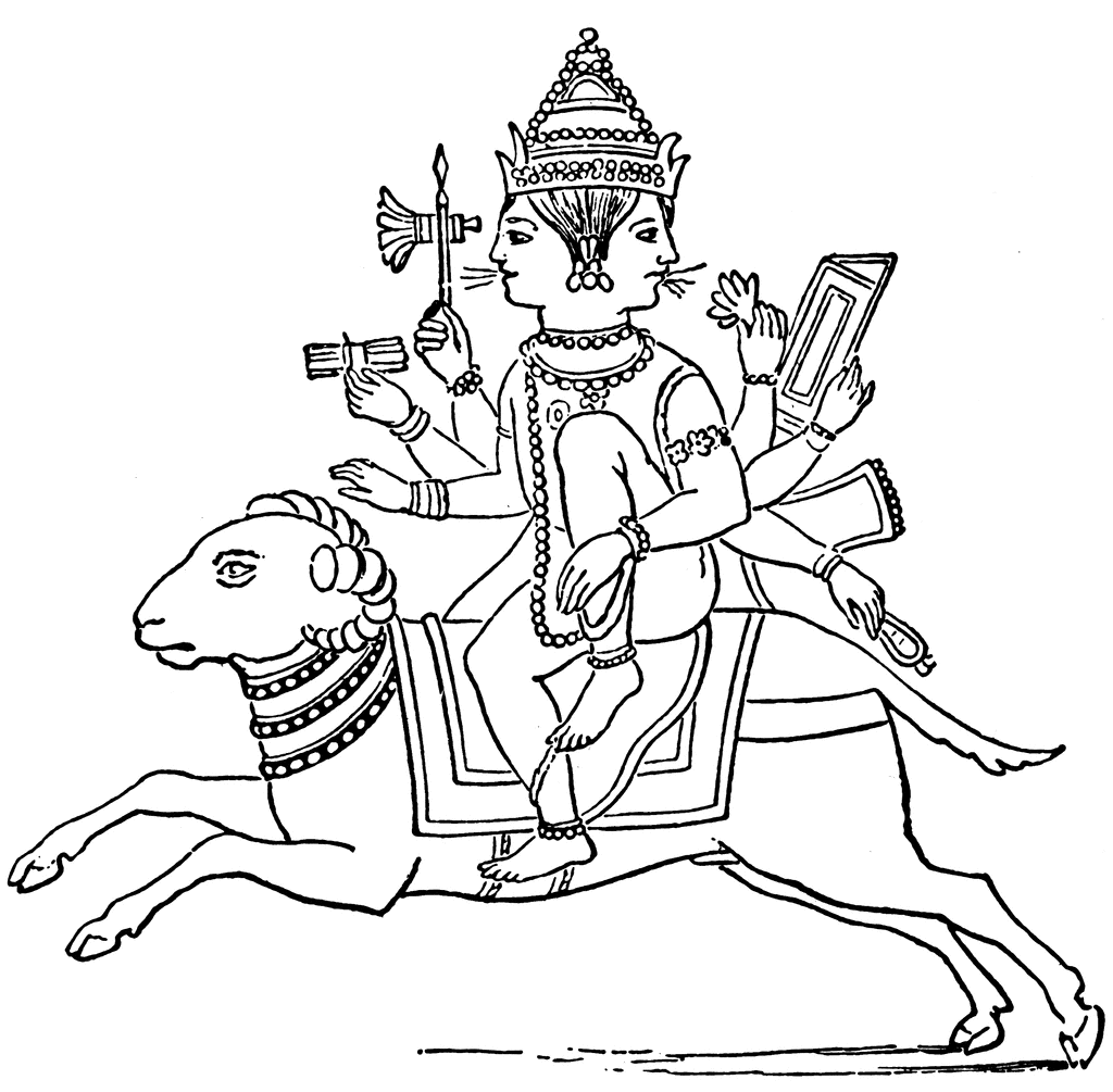 ぬりえページ: ヒンズー教の神話 (神々と女神) #109303 - 無料の印刷可能なぬりえページ
