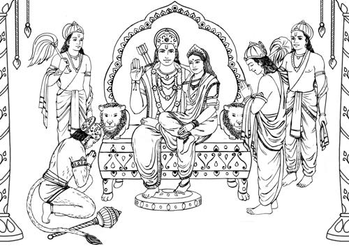ぬりえページ: ヒンズー教の神話 (神々と女神) #109327 - 無料の印刷可能なぬりえページ
