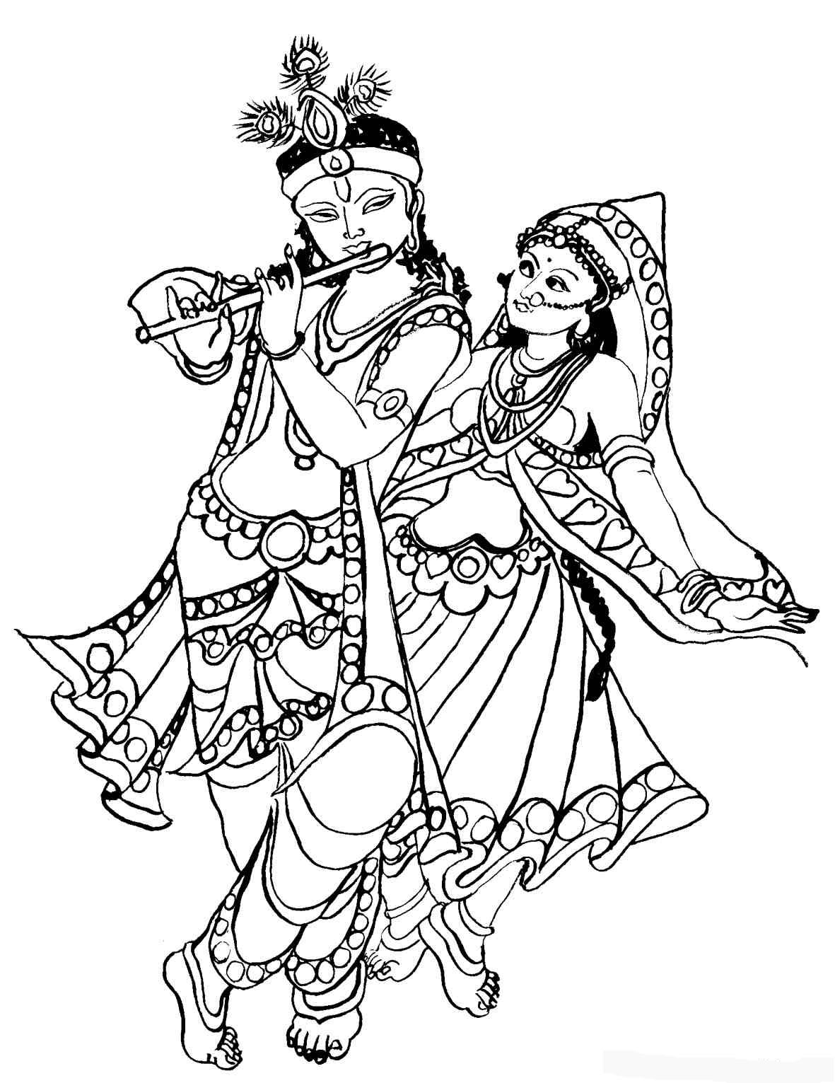 ぬりえページ: ヒンズー教の神話 (神々と女神) #109337 - 無料の印刷可能なぬりえページ