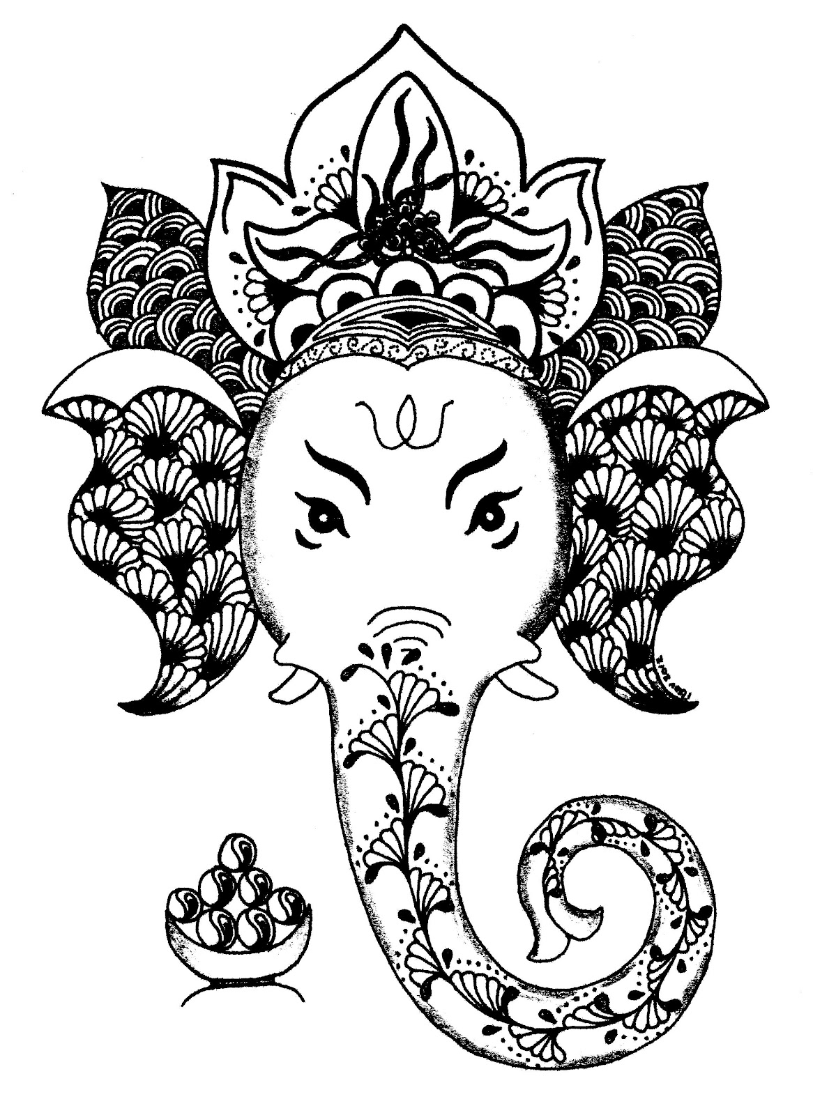 ぬりえページ: ヒンズー教の神話 (神々と女神) #109358 - 無料の印刷可能なぬりえページ