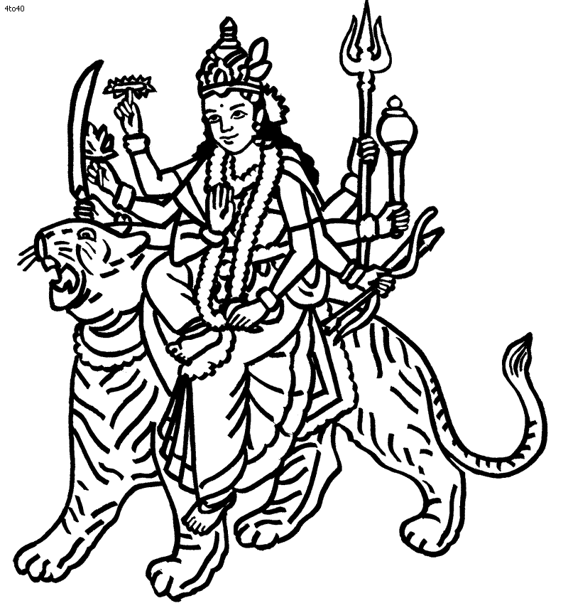 ぬりえページ: ヒンズー教の神話 (神々と女神) #109397 - 無料の印刷可能なぬりえページ
