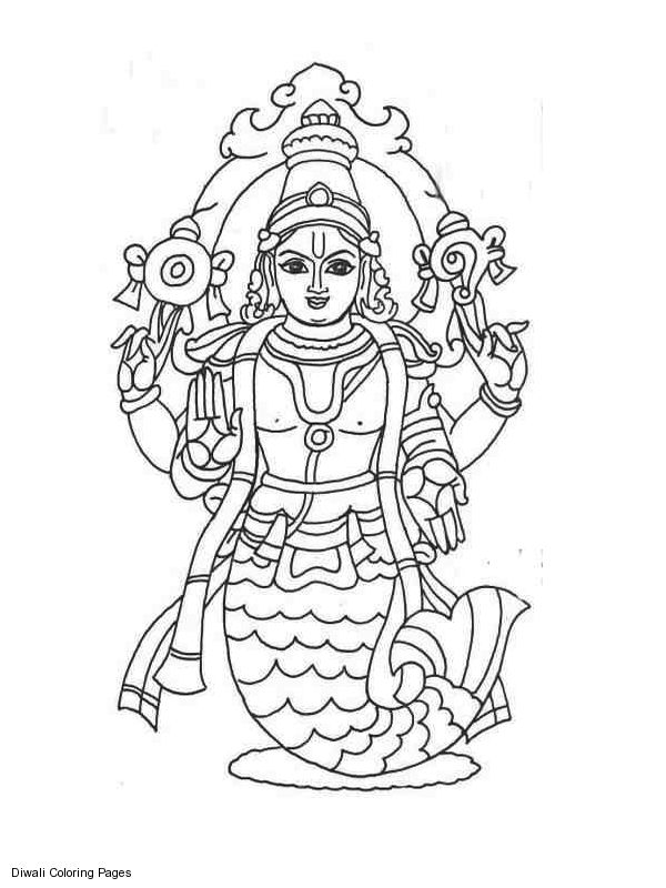 ぬりえページ: ヒンズー教の神話 (神々と女神) #109413 - 無料の印刷可能なぬりえページ
