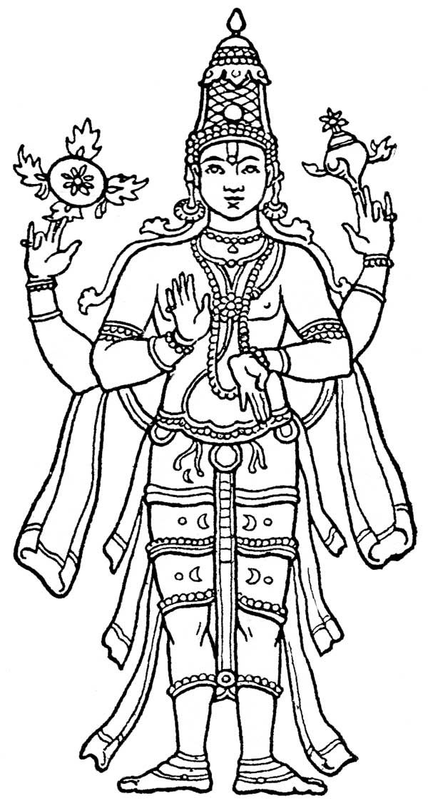 ぬりえページ: ヒンズー教の神話 (神々と女神) #109424 - 無料の印刷可能なぬりえページ