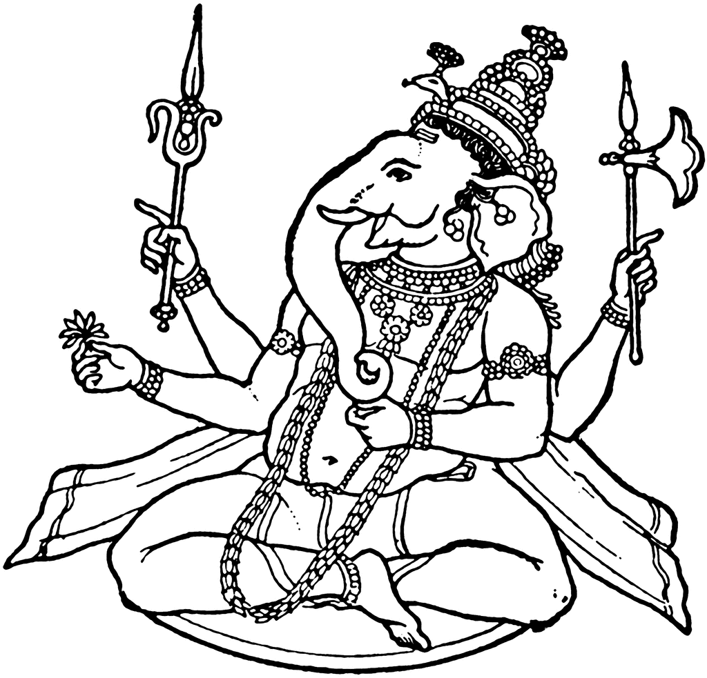 ぬりえページ: ヒンズー教の神話 (神々と女神) #109433 - 無料の印刷可能なぬりえページ