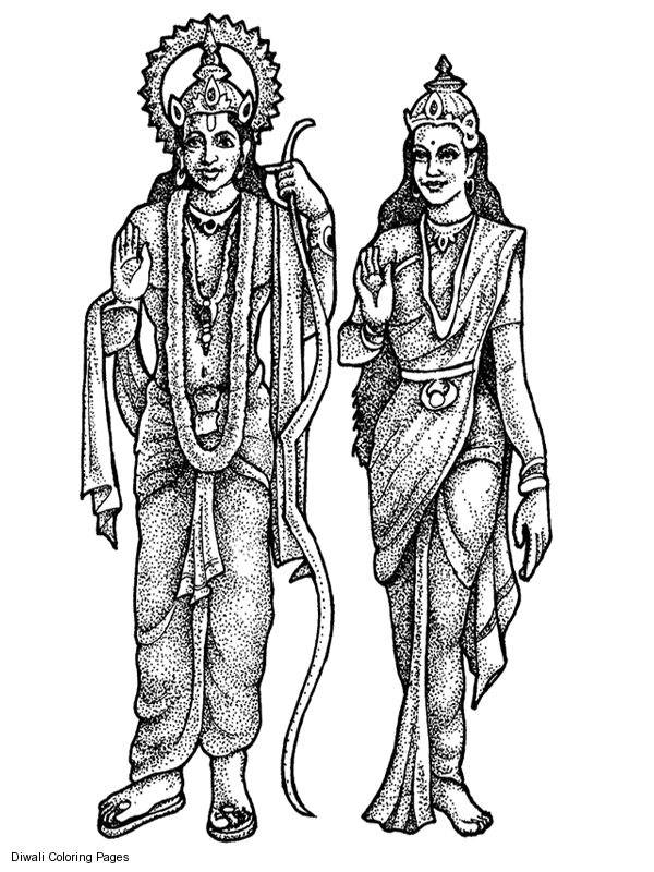 ぬりえページ: ヒンズー教の神話 (神々と女神) #109461 - 無料の印刷可能なぬりえページ