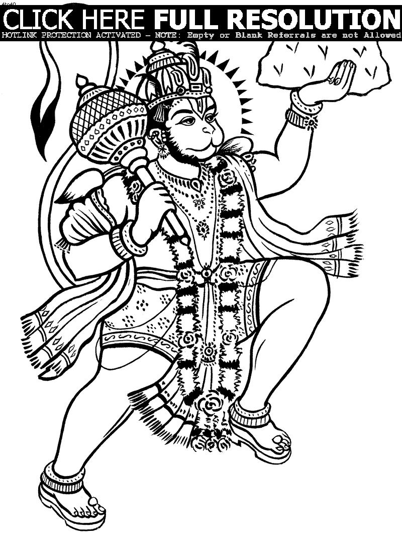 ぬりえページ: ヒンズー教の神話 (神々と女神) #109474 - 無料の印刷可能なぬりえページ