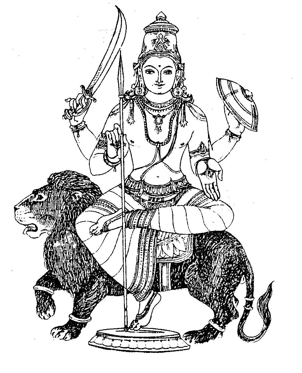 ぬりえページ: ヒンズー教の神話 (神々と女神) #109514 - 無料の印刷可能なぬりえページ