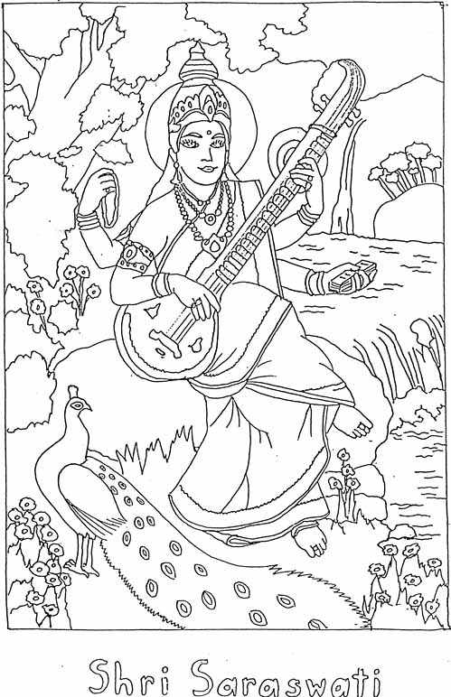 ぬりえページ: ヒンズー教の神話 (神々と女神) #109551 - 無料の印刷可能なぬりえページ
