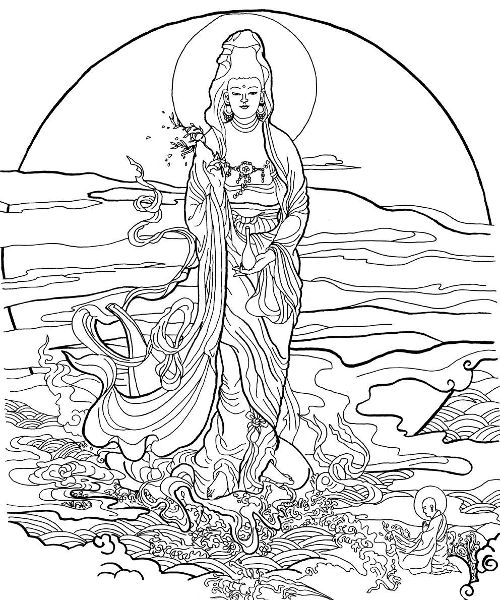 ぬりえページ: ヒンズー教の神話: 仏 (神々と女神) #89508 - 無料の印刷可能なぬりえページ
