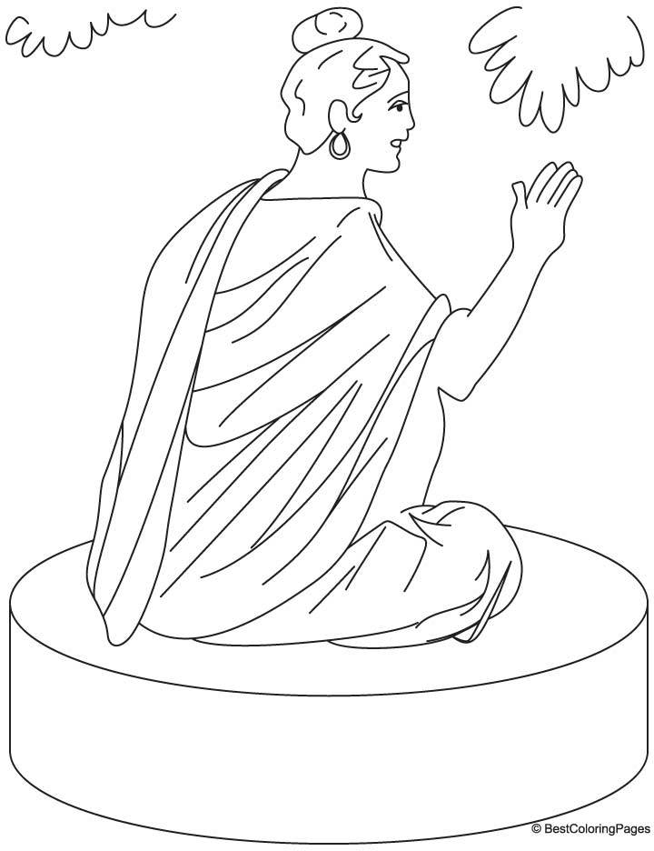 ぬりえページ: ヒンズー教の神話: 仏 (神々と女神) #89511 - 無料の印刷可能なぬりえページ