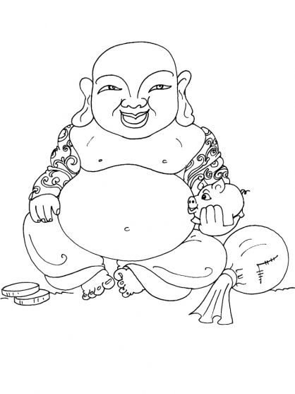 ぬりえページ: ヒンズー教の神話: 仏 (神々と女神) #89520 - 無料の印刷可能なぬりえページ